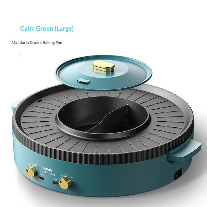 Experience Culinary Delights with the Multi-functional Hot Pot And Grill Combo